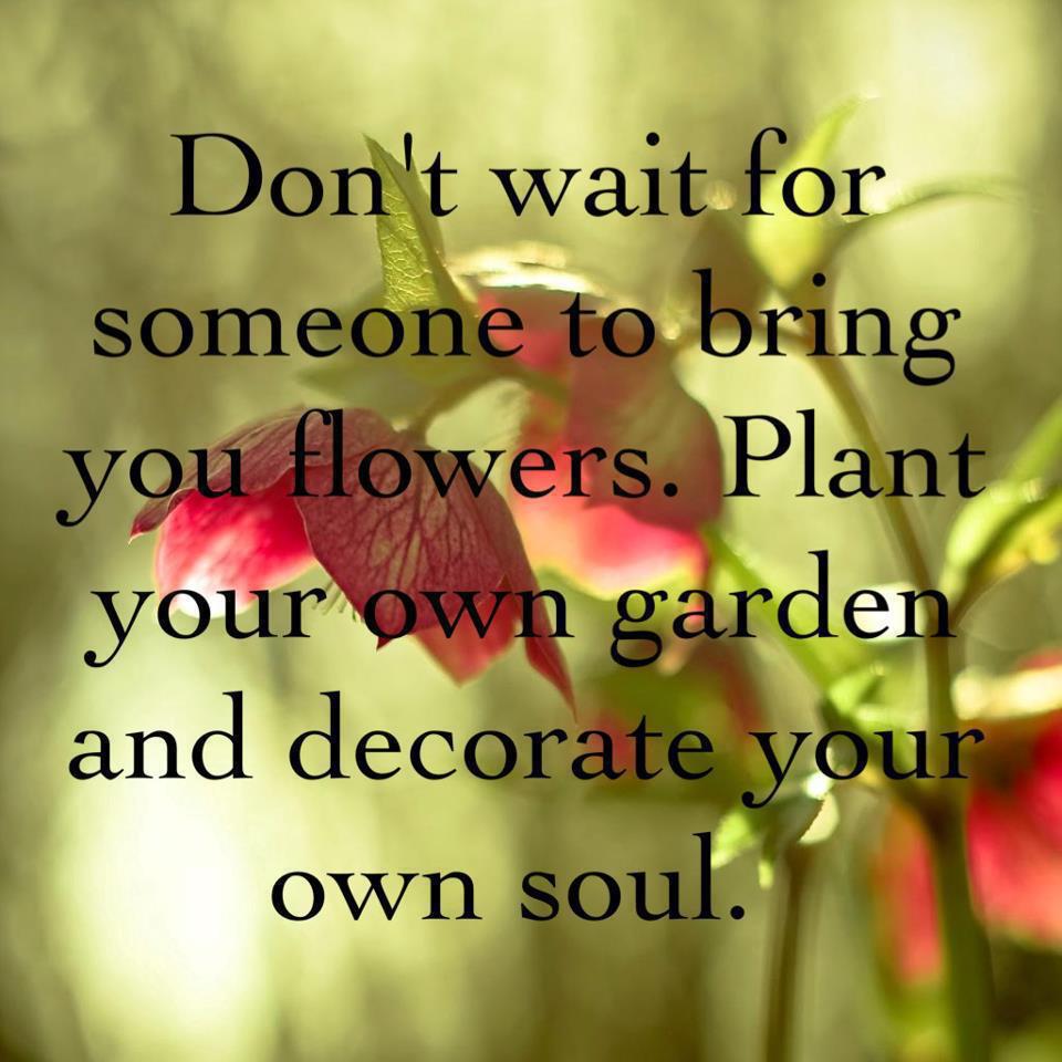 What are you planting in your garden of life?